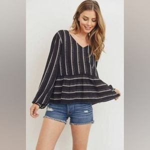 Medium Black and White Paper Crane Top